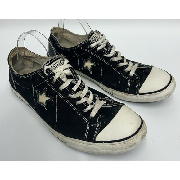 Converse One Star Mens Black White Size 13 Y2K Vintage Low Top Shoes Lace Up - Picture 2 of 10